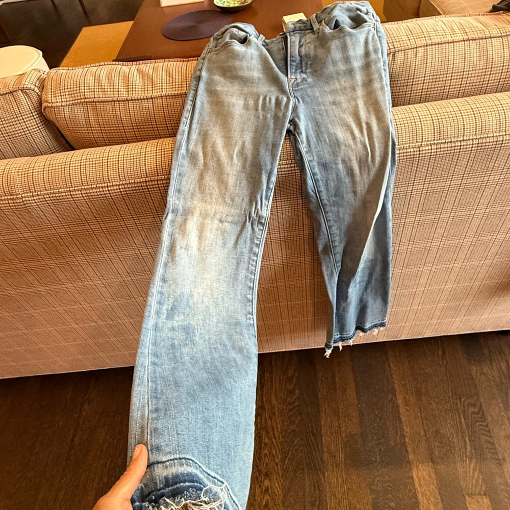 Stylish Light Blue Distressed Jeans